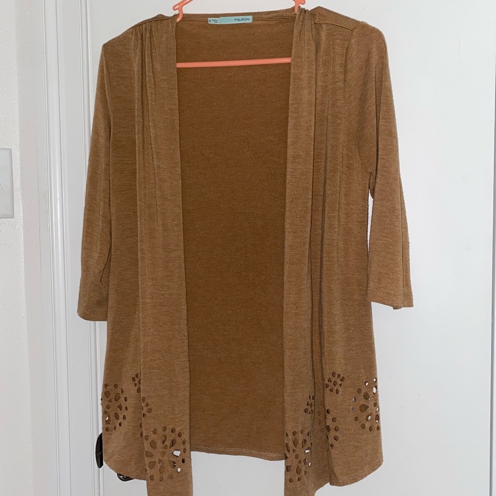 Maurices Womens Brown Casual Cardigan